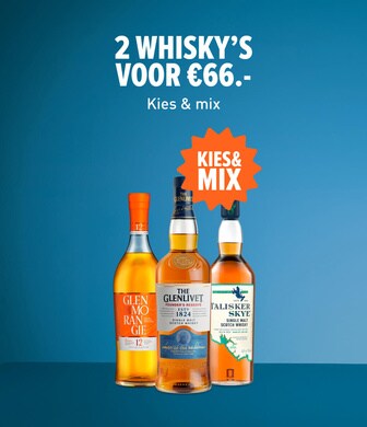 2 whisky's voor &euro;66. Kies & mix.